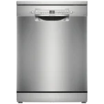 BOSCH Series 6 14 Place Settings Free Standing Dishwasher with Glass Protection Technology (No Pre-rinse Required, Silver)