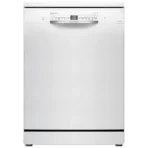 BOSCH Series 6 14 Place Settings Free Standing Dishwasher with Glass Protection Technology (No Pre-rinse Required, White)