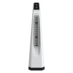 Symphony Surround JUNIOR Bladeless 20 ft Air Throw 650 m3/hr Air Delivery Tower Fan (Bladeless Turbo Throw Technology, White)