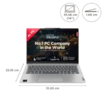 Lenovo IdeaPad Slim 5 14Q8X9 Qualcomm Snapdragon X Plus Thin & Light Laptop (16GB, 1TB SSD, Windows 11 Home, 14 inch WUXGA IPS Display, MS Office Home 2024, Cloud Grey, 1.48 KG) - Image 2
