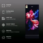 Haier 190 Litres 3 Star Direct Cool Single Door Refrigerator with One Hour Icing Technology (HRD-2103PWG-P, Wave Glass) Flat Rs 1500 bank discount - Image 2