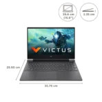 HP Victus 15-fb0185AX AMD Ryzen 5-5600H Gaming Laptop (8GB, 512GB SSD, Windows 11 Home, 4GB Graphics, 15.6 inch 144 Hz Full HD IPS Display, AMD Radeon RX 6500M, MS Office & Home 2021, Mica Silver, 2.29 KG) - Image 2
