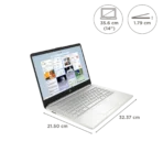HP 14-ep0294TU Intel Core i3 13th Gen Laptop (8GB, 512GB SSD, Windows 11 Home, 14 inch Full HD Display, MS Office 2024, Natural Silver, 1.4 KG) - Image 2