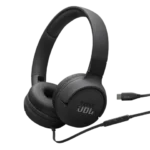 JBL Tune 520C JBLT520CBLK Wired Headphone with Mic (USB Type-C Connector, On Ear, Black)