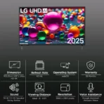 LG UA75 109 cm (43 inch) 4K Ultra HD Smart WebOS TV with Google Cast (2025 model) - Image 3