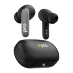 GOBOULT K60 TWS Earbuds with Environmental Noise Cancellation (IPX5 Water Resistant, Fast Charging, Black)