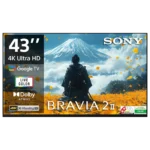 SONY BRAVIA 2 II 109 cm (43 inch) LCD 4K Ultra HD Smart Android TV with Google Voice Assistant (2025 model)