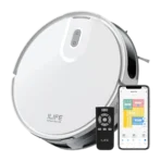 ILIFE V20 Robotic Vacuum Cleaner & Mop with Wi-Fi Connectivity (Alexa & Google Assistant, White)