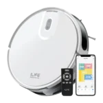 ILIFE V20 Robotic Vacuum Cleaner & Mop with Wi-Fi Connectivity (Alexa & Google Assistant, White)