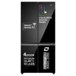 Haier 630 Litres Frost Free French Door Smart Wifi Enabled Refrigerator with Motion Sensor (HRB-700KGU1, Black Glass)