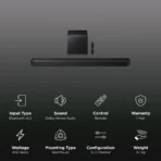 SAMSUNG Q Series 400W Soundbar with Remote (Dolby Atmos, 5.1.2 Channel, Black) - Image 2