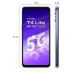 vivo T4 Lite 5G (8GB RAM, 256GB), ( Prism Blue & Titanium Gold ) - Image 2