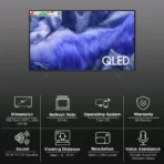 SAMSUNG QEF1 140 cm (55 inch) 4K Ultra HD QLED Smart Tizen TV with Google Assistant (2025 model) - Image 2