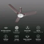 HAVELLS Stealth Prime 5 Star 1200mm 3 Blade BLDC Motor Ceiling Fan with Remote (Dust & Water Resistant) - Image 2