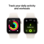 Apple Watch SE 3 GPS with Starlight Sport Band - S/M (44mm Retina LTPO OLED Display, Starlight Aluminium Case) - Image 2