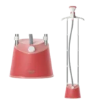 PHILIPS STE1020/40 1800 Watts Standing Garment Steamer (1800ml Water Tank, 3 Modes, Adjustable Double Poles, Soft Red)