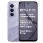 Redmi 15 5G (6GB RAM, 128GB, Sandy Purple) & (Midnight Black) & ( Frosted White)