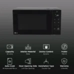 LG 30L Solo Microwave Oven with i-Wave Technology (Black) - Image 2