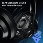 boAt Rockerz 512 ANC Bluetooth Headphone with Mic (ENx Technology, Over Ear, Cosmic Black) - Image 5