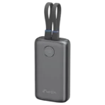 urbn Nano Pod 10000 mAh 35W Fast Charging Power Bank (2 Type C Port, 1 Type A & 1 Lightning Port, 12 Layer Circuit Protection, Grey)