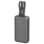 urbn Nano Pod 10000 mAh 35W Fast Charging Power Bank (2 Type C Port, 1 Type A & 1 Lightning Port, 12 Layer Circuit Protection, Grey)