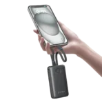 urbn Nano Pod 10000 mAh 35W Fast Charging Power Bank (2 Type C Port, 1 Type A & 1 Lightning Port, 12 Layer Circuit Protection, Grey) - Image 2