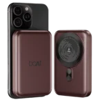 boAt Energyshroom PB331 10000 mAh 22.5W Fast Charging Power Bank (1 Type A & 1 Type C Port, Magnetic Wireless Charging, Wine Red)