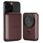 boAt Energyshroom PB331 10000 mAh 22.5W Fast Charging Power Bank (1 Type A & 1 Type C Port, Magnetic Wireless Charging, Wine Red)