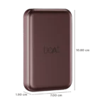 boAt Energyshroom PB331 10000 mAh 22.5W Fast Charging Power Bank (1 Type A & 1 Type C Port, Magnetic Wireless Charging, Wine Red) - Image 2