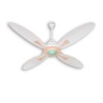 USHA New Bloom Series Dahlia (Inspired by Dahlia) 4-Blade BLDC Ceiling Fan with Bi-Directional Feature | Sleep/Boost/Timer Modes | RF Remote | Dust-Resistant | Whisper-Quiet (White & Misty Rose)[AA1098\9]
