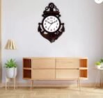 Kadio Analog 39 cm X 26 cm Wall Clock (Black, with Glass, Standard)(AA1103/173) - Image 3