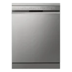 LG 15 Place Settings Free Standing Smart Dishwasher with Front Control Panel (No Pre-rinse Required, Prime Silver)
