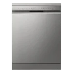 LG 15 Place Settings Free Standing Smart Dishwasher with Front Control Panel (No Pre-rinse Required, Prime Silver)