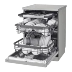LG 15 Place Settings Free Standing Smart Dishwasher with Front Control Panel (No Pre-rinse Required, Prime Silver) - Image 2