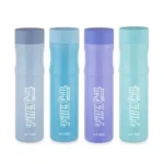 ATTRO Crazy 1000ml Water Bottle - Round Plastic Fridge Bottle - Airtight, Leak-Proof, BPA-Free, Freezer Safe Durable & Lightweight - Set of 4 Assorted - Ideal for Home & Office