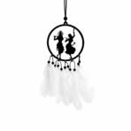 M H Villa Radha-Krishna Dream Catcher for Rearview Charm, Spiritual Car Decoration Items Interior Accent, Elegant Car Hanging Accessories Interior for Positive Vibes, Stylish Car Mirror Hanging Gift - Image 3