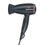 Beurer HC 25 Dual Power -1200 & 1600 watt German Engineering, travel friendly, foldable hair dryer for women I Ion Technology I 2 Heat & Speed Settings I Overheat protection I 3 Years Warranty Iblack (AA1104/66)