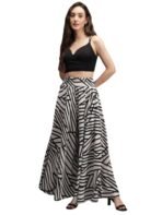 Women Viscose Crepe Flared Printed Palazzo Elasticated Waist Loose-fit & Regular, Casual Wear (Free Size 28 to 42 Waist) (in, Numeric, 42, Regular,) - Image 6