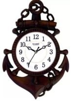Kadio Analog 39 cm X 26 cm Wall Clock (Black, with Glass, Standard)(AA1103/173)