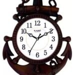 Kadio Analog 39 cm X 26 cm Wall Clock (Black, with Glass, Standard)(AA1103/173)