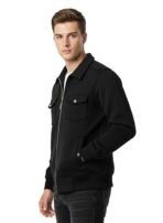 Men's Cotton Fleece Jackets with 4 Pockets(Youth, Gym, Church, Streetwear & Casual Wear) Heavy Quality with - 6 Colors Options | 800gm Weight - Image 2