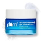 Plum 2% Niacinamide & Rice Water Superlight Gel Cream Moisturizer for Face | Oil-Free Hydration | Brightens, Fades Blemishes | Dermat-Tested | All Skin Types | Women & Men | 100% Vegan | 50 g (AA1104/30)