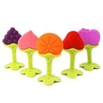 BabyGo Waterproof Baby Apron Bibs Combo | Feeding Bibs with BPA-Free Silicone Organic Teether, Soft & Reusable Cotton Meal Time Bibs for Infants & Toddlers | Teethers (Pack of 2) + Bibs (Set of 6) - Image 5