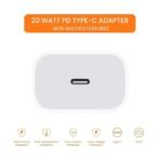 Original Apple-Certified 20W USB-C Charger with Lightning Cable | Fast iPhone Charger for iPhone 11, 12, 13, 14, XR, XS/PRO/MAX, SE & iPad | MFi Certified Adapter and Charging Cable Combo (White) (AA1102/6) - Image 2