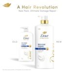 Dove Intense Repair Shampoo 1 L|| Repairs Dry and Damaged|| Strengthening Shampoo for Smooth & Strong Hair - Mild for Men & Women - Image 2
