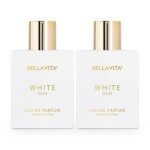 Bella Vita Luxury White Oud Unisex | Long Lasting Perfume for Man and Woman | EDP Pack of 2 x 100ml | Orange, Patchouli, Musk | Oud, Citrus, Spicy Premium Fragrance Perfume for Men & Women | Great for Everyday Use