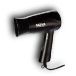 Nova NHP 8100 Silky Shine 1200 W Hot and Cold Foldable Hair Dryer (Black) (AA1104/52)