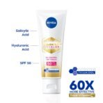 NIVEA Luminous Even Glow Oil Control Day Cream & Moisturizer For Face,Spf 50 With Uv Protection&UVA UVB Filters,Thiamidol,Hyaluronic Acid,Vitamin E For Dark Spots Reduction&Deep Moisturization,40Ml(AA1103/52) - Image 5