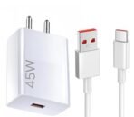 Original 45W Turbo Fast Charger with Type-C Cable Compatible with Redmi Note 14/14 Pro, 15, Poco M7 Pro/M8 5G/X7/X3/X4/Xiaomi, Redmi & Poco (AA1104/277) - Image 6