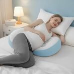 StarAndDaisy Pregnancy Pillow for Women – Pregnant Pillow & Maternity Pillow for Pregnancy Sleeping with Belly Support, Adjustable Butterfly Design, Organic Cotton Cover - Image 2